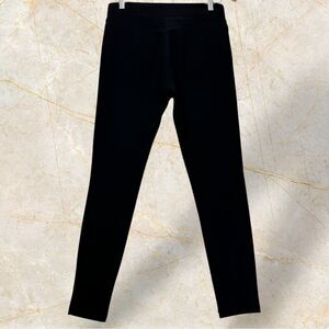 LOFT Black Ponte Knit Pants Career Casual Stretch‎ Pull On Size M